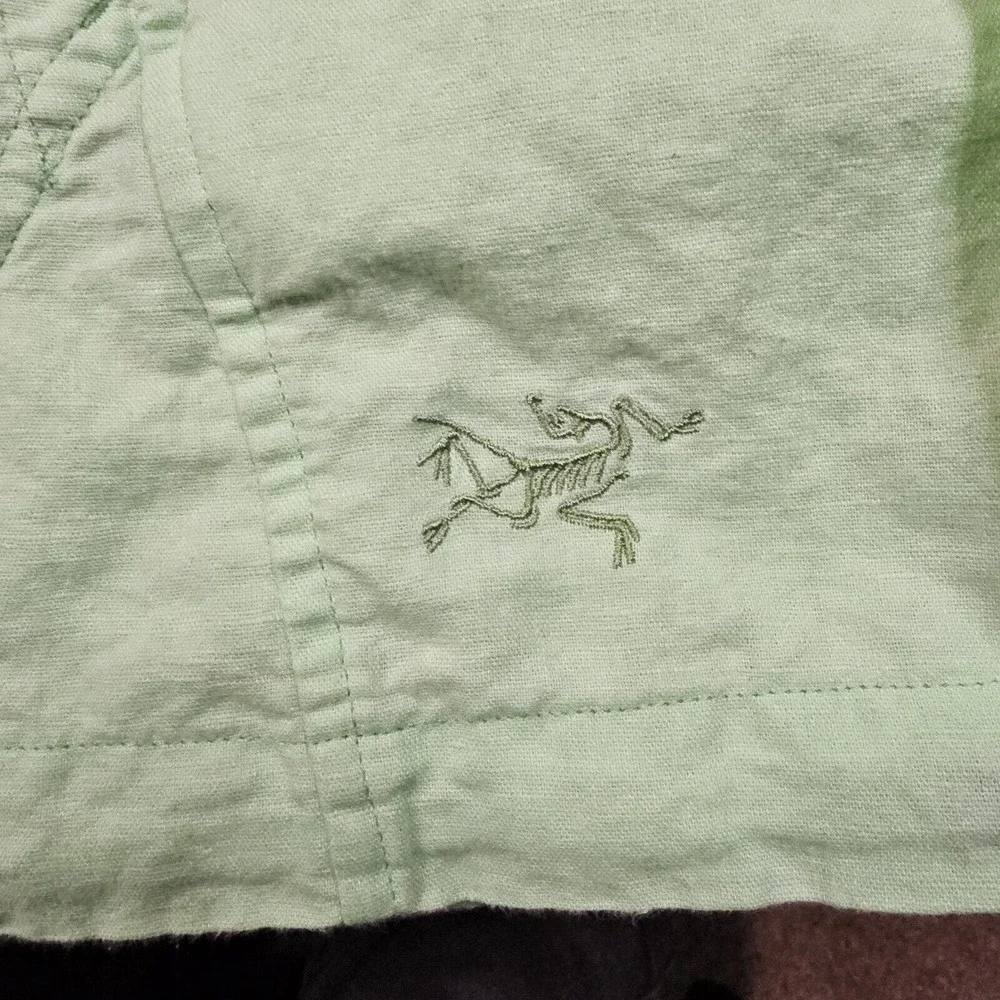 Arcteryx C'esta Linen Hoodie Womens Medium Yellow Anorak Gorpcore Hiking Outdoor - Picture 4 of 16